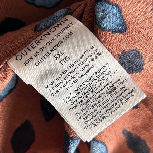 Outerknown BBQ Shirt in Sepia Watermark ASO John B Outer Banks - Picture 5 of 6